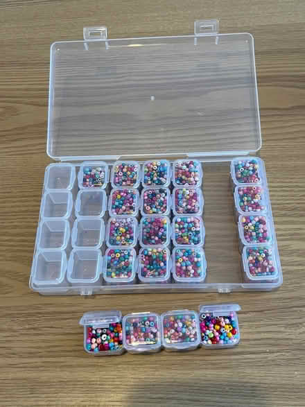 Photo of free Box of containers of seed beads (New Eltham SE9) #2