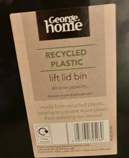 Photo of free Black plastic bin (Brighton BN2) #2