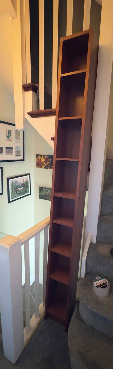 Photo of free Ikea CD/Book tower in dark reddish brown (Newbury Park IG2) #1