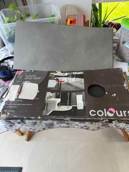 Photo of free Grey vinyl click tiles (Prestbury GL52) #1