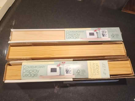 Photo of free 4" x 23" display shelves (West Concord MA) #1