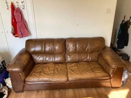 Photo of free Leather Sofa (Hanwell W13) #2