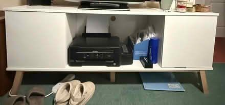 Photo of free TV stand with 2 storage (herts SG14) #2