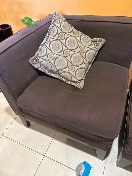 Photo of free 2 coffee brown color corner chairs (Fordham and Sladky) #2