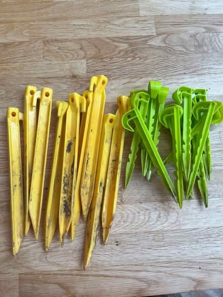 Photo of free Plastic tent pegs (Wainscott) #1