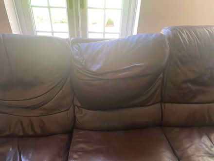 Photo of free Nattuzi brown leather electric recliner in working order (Moss Side PR26) #2