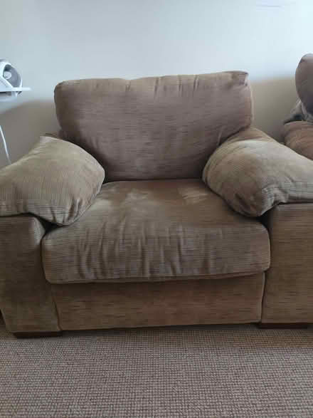 Photo of free Armchair Green-Brown Colour (Cheddar BS27) #1