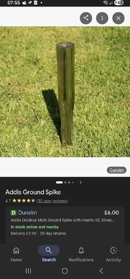 Photo of Rotary line spike (Watton at Stone SG14) #1