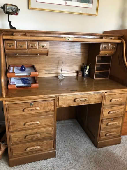 Photo of free Quality Oak Rolltop Desk (Discovery Bay) #1