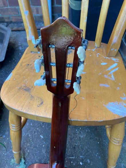 Photo of free Old guitar, string missing , and broken tuner (Brentry BS10) #2