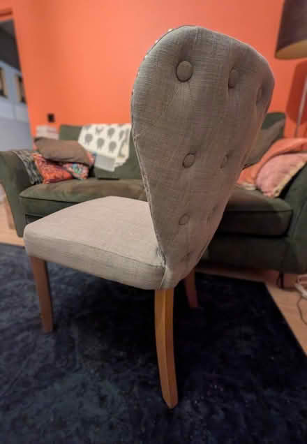 Photo of free 2x upholstered dining chairs (Twickenham TW2) #2