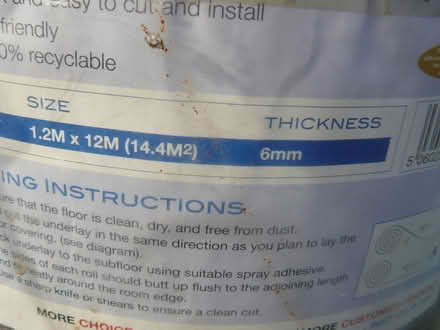Photo of free 2 x rolls Econolay grey foam underlay 1.2mx12mx6mm Damaged (Kempsey WR5) #3