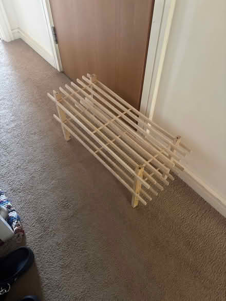Photo of free Wooden shoe rack (B296NW) #1