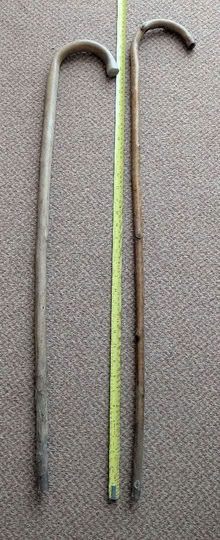 Photo of free Two wooden walking sticks (Caldy Valley CH3) #1