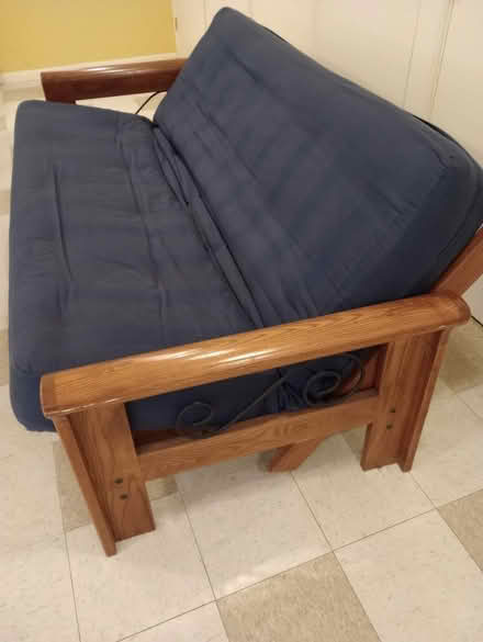 Photo of free Solid Oak Futon (55th & Main) #1