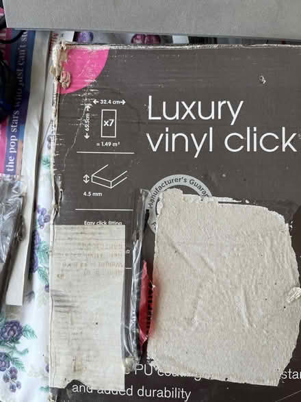 Photo of free Grey vinyl click tiles (Prestbury GL52) #2