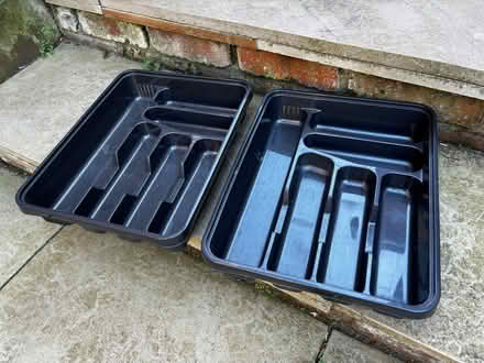 Photo of free 2x plastic cutlery trays (Gateacre L25) #1