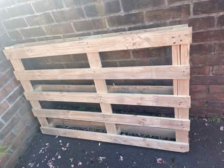 Photo of free Two pallets available, red and brown (Trinity BA11) #3