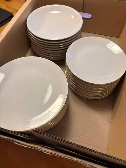 Photo of free Lots of White Porcelain Plates (Alvaston DE24) #2