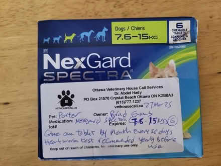 Photo of free Nexgard Spectra to Gift (Elmvale Acres) #1