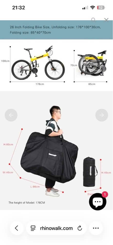 Photo of free Folding-Bike Bag (Abraham Heights LA1) #4