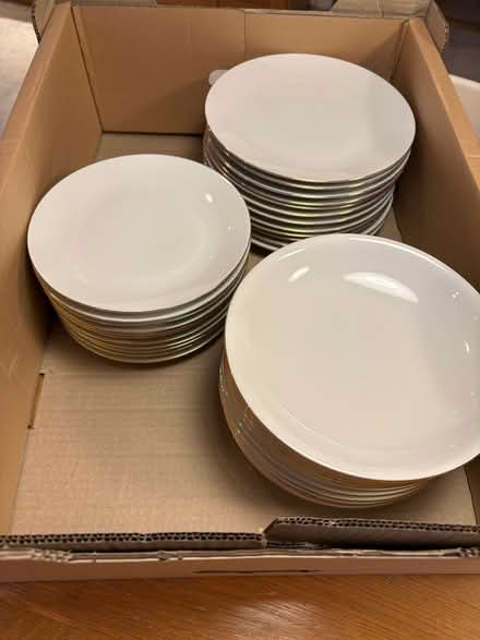 Photo of free Lots of White Porcelain Plates (Alvaston DE24) #1