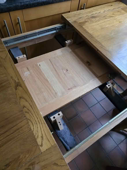 Photo of free Oak Extendable Dining Table (Wortley LS12) #2