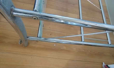 Photo of free Frosted glass office desk with pull-out shelf (Crystal Palace SE19) #3