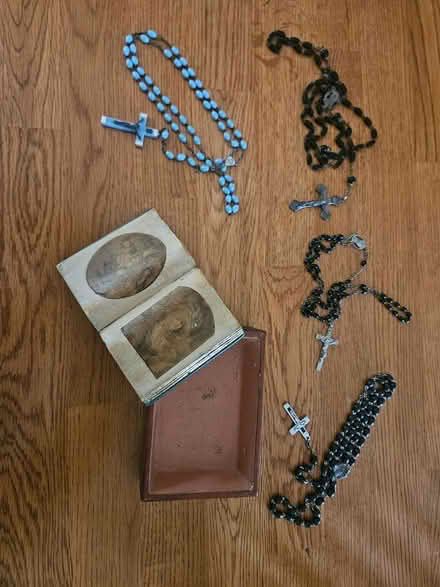 Photo of free Ceramic book box + 4 rosaries (Norton) #1