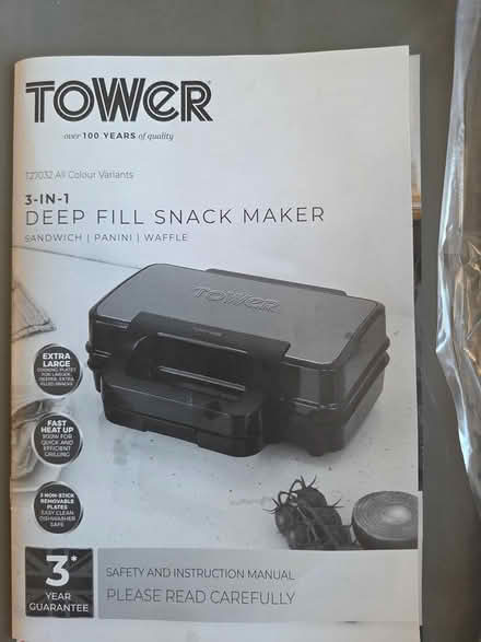 Photo of free Deep fill Sandwich/ snack toaster (dorset BH12) #2