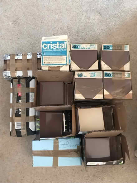 Photo of free Johnson 4”x4”ceramic tiles (Colchester CO4) #1