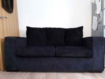 Photo of free Sofa, black fabric (Lincoln. LN6.) #1