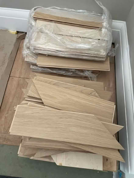 Photo of free Oak herringbone parquet (Northfields) #2