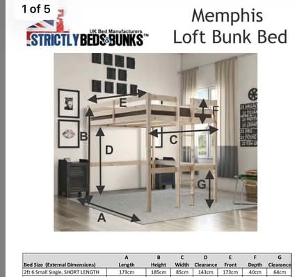 Photo of free High Sleeper Bed (Hitchin, near Sainsbury’s) #1