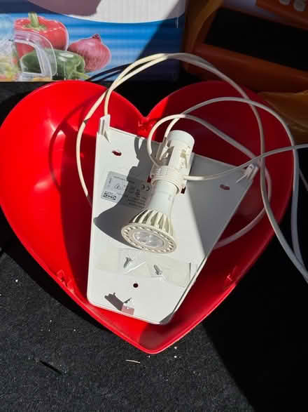 Photo of free Ikea heart wall lamp (Odd Down BA2) #2