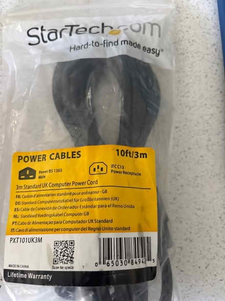 Photo of free Power BS 1363 cable new (Denmark Hill area) #1