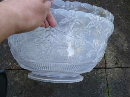 Photo of free 2 x very large plastic/acrylic party punch-style bowls 14x7" (Kempsey WR5) #2