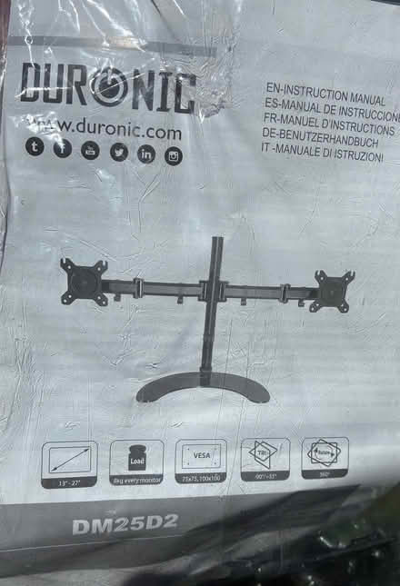 Photo of free Duronic Dual Monitor Stand (BS10) #2