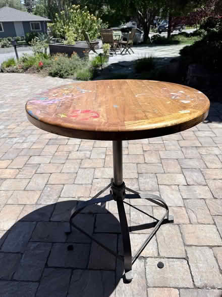 Photo of free wood bistro table (North Los Altos) #1
