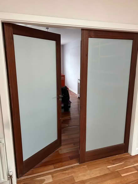 Photo of free Internal glass double door set (Booterstown, Co. Dublin) #4