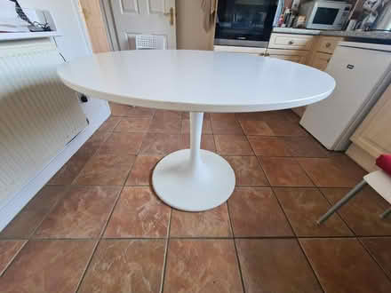 Photo of free White Round Table (NN4 5BD) #2