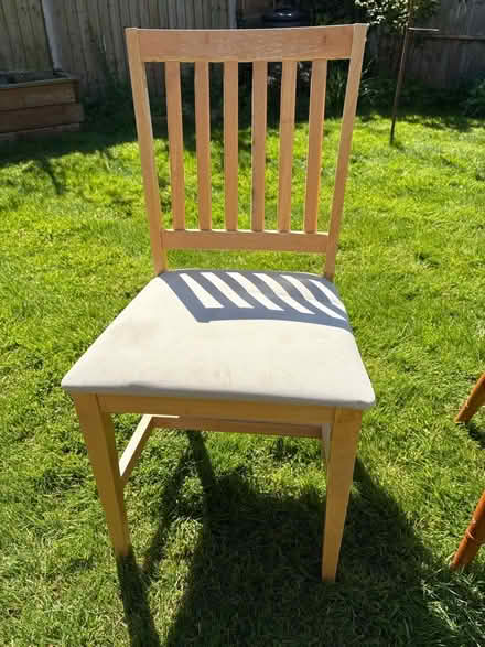Photo of free 3 Wooden Dining Chairs (Oswestry SY11) #4