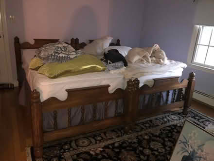 Photo of free Bunk bed frames (2) (Medfield) #1