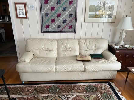 Photo of free Leather Sofa (Medfield) #1