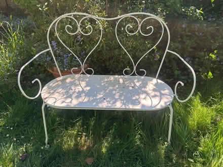 Photo of free Pretty metal garden chair (Far Bletchley MK3) #1