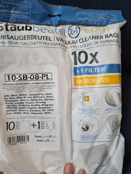 Photo of free Vacuum cleaner bags (Wallasey CH45) #1