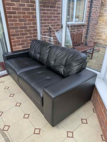 Photo of free Black 2 seater couch (Hillingdon UB10) #2