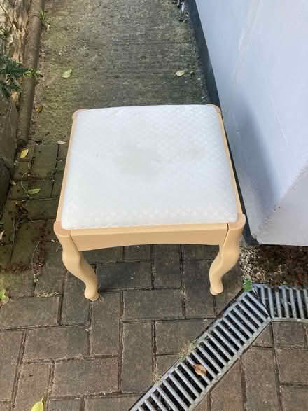 Photo of free Stool, pine with padded sesr (St Mark's GL51) #1
