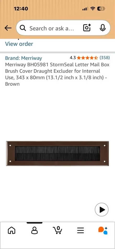 Photo of free Letter box draught excluder (Buckhurst Hill IG9) #2