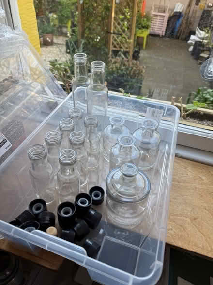 Photo of free 14 Glass Bottles (Oils/Vinegars) (Edinburgh, Broughton, EH3) #1